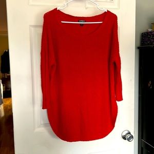 EXPRESS Woman's Red Pullover Sweater  Size Medium
